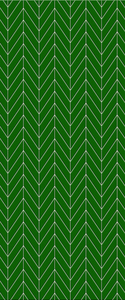Green Chevron Tile Acrylic Shower Wall Panel 2440mm x 1220mm (3mm Thick) - CladdTech