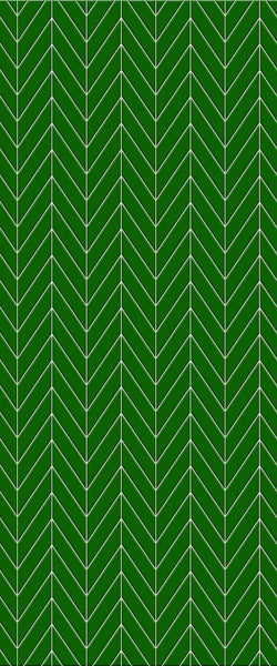 Green Chevron Tile Acrylic Shower Wall Panel 2440mm x 1220mm (3mm Thick) - CladdTech