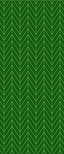 Green Chevron Tile Acrylic Shower Wall Panel 2440mm x 1220mm (3mm Thick) - CladdTech