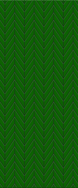 Green Chevron Tile Acrylic Shower Wall Panel 2440mm x 1220mm (3mm Thick) - CladdTech