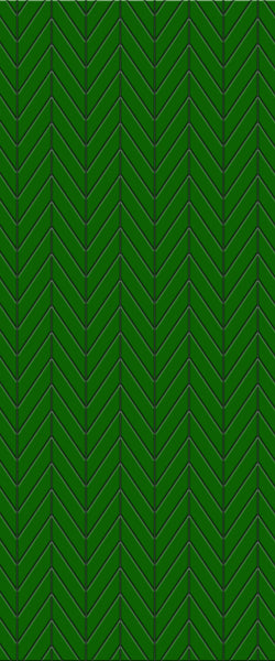 Green Chevron Tile Acrylic Shower Wall Panel 2440mm x 1220mm (3mm Thick) - CladdTech