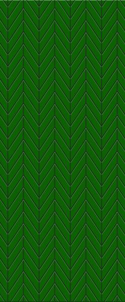 Green Chevron Tile Acrylic Shower Wall Panel 2440mm x 1220mm (3mm Thick) - CladdTech