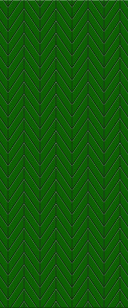 Green Chevron Tile Acrylic Shower Wall Panel 2440mm x 1220mm (3mm Thick) - CladdTech