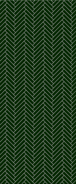 Green Single Herringbone Tile Acrylic Shower Wall Panel 2440mm x 1220mm (3mm Thick) - CladdTech