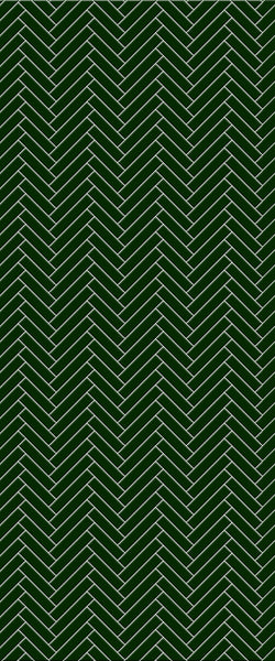 Green Single Herringbone Tile Acrylic Shower Wall Panel 2440mm x 1220mm (3mm Thick) - CladdTech