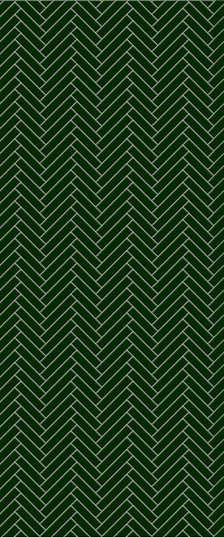 Green Single Herringbone Tile Acrylic Shower Wall Panel 2440mm x 1220mm (3mm Thick) - CladdTech