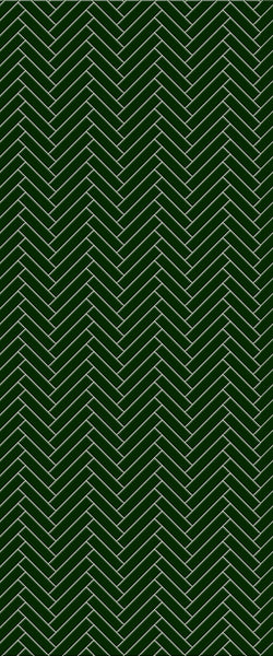 Green Single Herringbone Tile Acrylic Shower Wall Panel 2440mm x 1220mm (3mm Thick) - CladdTech