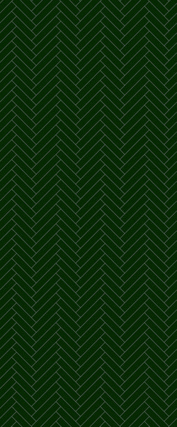 Green Single Herringbone Tile Acrylic Shower Wall Panel 2440mm x 1220mm (3mm Thick) - CladdTech