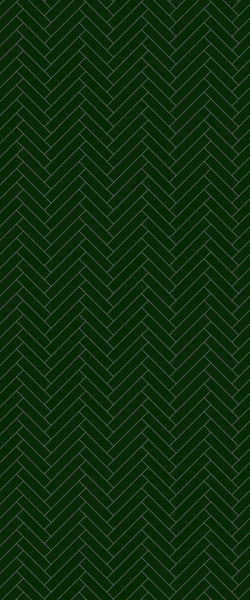 Green Single Herringbone Tile Acrylic Shower Wall Panel 2440mm x 1220mm (3mm Thick) - CladdTech