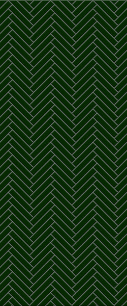 Green Double Herringbone Tile Acrylic Shower Wall Panel 2440mm x 1220mm (3mm Thick)