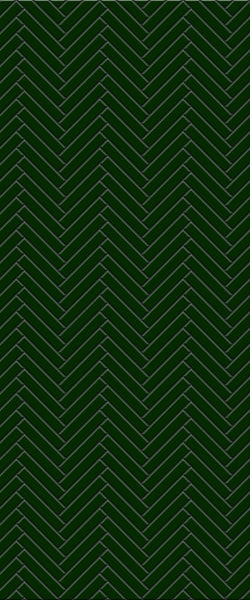 Green Double Herringbone Tile Acrylic Shower Wall Panel 2440mm x 1220mm (3mm Thick)