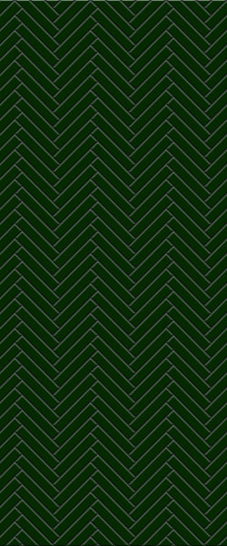 Green Double Herringbone Tile Acrylic Shower Wall Panel 2440mm x 1220mm (3mm Thick)