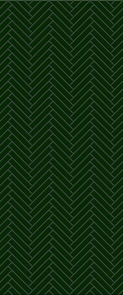 Sample of Green Double Herringbone Tile Acrylic Shower Wall Panel 2440mm x 1220mm