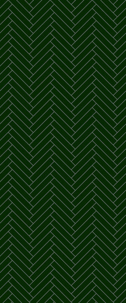 Sample of Green Double Herringbone Tile Acrylic Shower Wall Panel 2440mm x 1220mm