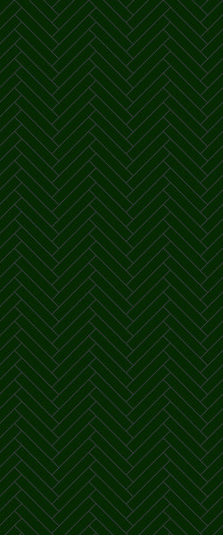 Sample of Green Double Herringbone Tile Acrylic Shower Wall Panel 2440mm x 1220mm