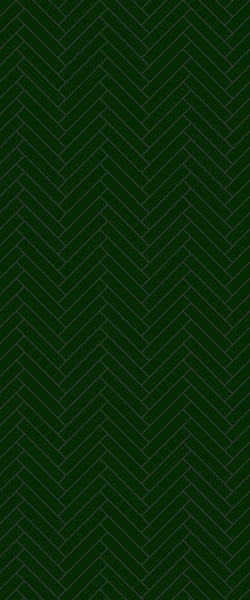 Green Double Herringbone Tile Acrylic Shower Wall Panel 2440mm x 1220mm (3mm Thick)