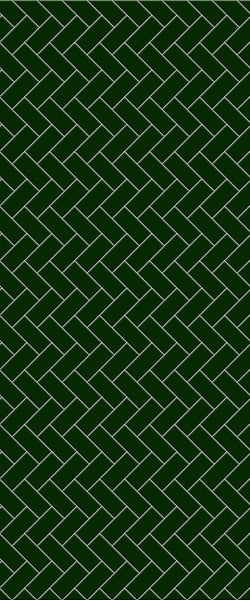 Green Diagonal Herringbone Tile Acrylic Shower Wall Panel 2440mm x 1220mm (3mm Thick) - CladdTech