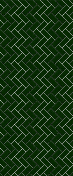 Green Diagonal Herringbone Tile Acrylic Shower Wall Panel 2440mm x 1220mm (3mm Thick) - CladdTech