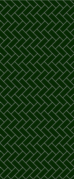 Green Diagonal Herringbone Tile Acrylic Shower Wall Panel 2440mm x 1220mm (3mm Thick) - CladdTech