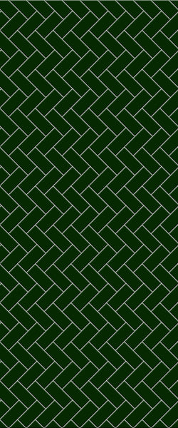 Green Diagonal Herringbone Tile Acrylic Shower Wall Panel 2440mm x 1220mm (3mm Thick) - CladdTech