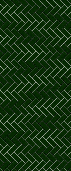 Green Diagonal Herringbone Tile Acrylic Shower Wall Panel 2440mm x 1220mm (3mm Thick) - CladdTech