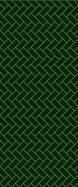 Green Diagonal Herringbone Tile Acrylic Shower Wall Panel 2440mm x 1220mm (3mm Thick) - CladdTech