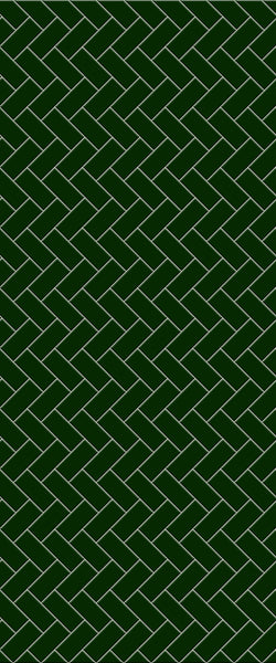 Green Diagonal Herringbone Tile Acrylic Shower Wall Panel 2440mm x 1220mm (3mm Thick) - CladdTech