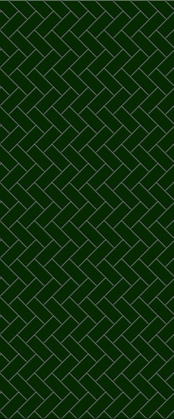 Green Diagonal Herringbone Tile Acrylic Shower Wall Panel 2440mm x 1220mm (3mm Thick) - CladdTech