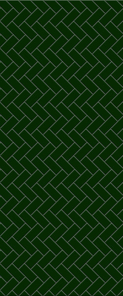 Green Diagonal Herringbone Tile Acrylic Shower Wall Panel 2440mm x 1220mm (3mm Thick) - CladdTech