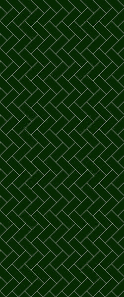 Green Diagonal Herringbone Tile Acrylic Shower Wall Panel 2440mm x 1220mm (3mm Thick) - CladdTech