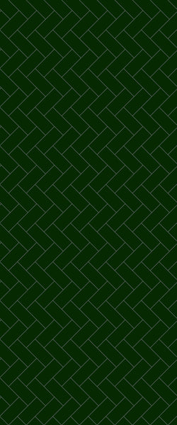 Green Diagonal Herringbone Tile Acrylic Shower Wall Panel 2440mm x 1220mm (3mm Thick) - CladdTech