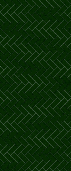 Green Diagonal Herringbone Tile Acrylic Shower Wall Panel 2440mm x 1220mm (3mm Thick) - CladdTech