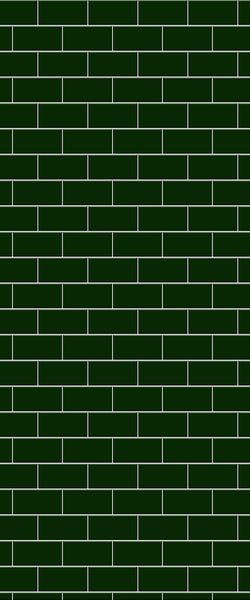 Green Subway Tile Acrylic Shower Wall Panel 2440mm x 1220mm - CladdTech