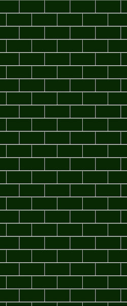 Green Subway Tile Acrylic Shower Wall Panel 2440mm x 1220mm - CladdTech