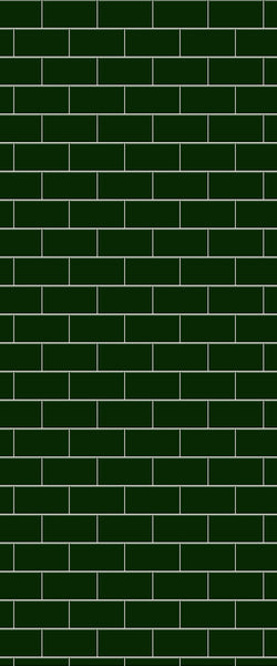 Green Subway Tile Acrylic Shower Wall Panel 2440mm x 1220mm - CladdTech