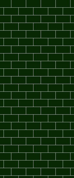 Green Subway Tile Acrylic Shower Wall Panel 2440mm x 1220mm - CladdTech