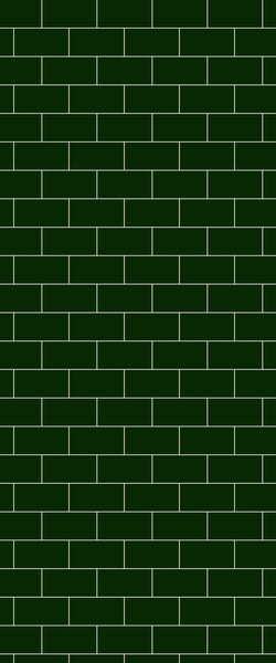 Green Subway Tile Acrylic Shower Wall Panel 2440mm x 1220mm - CladdTech