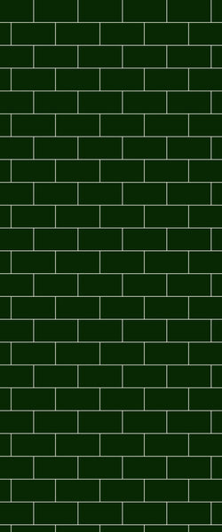 Green Subway Tile Acrylic Shower Wall Panel 2440mm x 1220mm - CladdTech