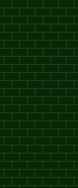 Green Subway Tile Acrylic Shower Wall Panel 2440mm x 1220mm - CladdTech