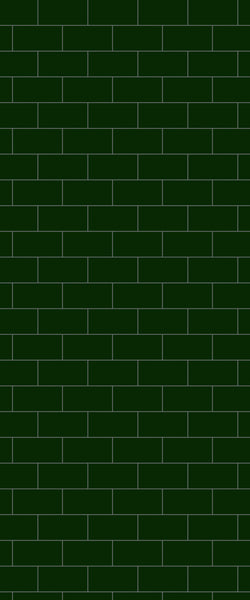Green Subway Tile Acrylic Shower Wall Panel 2440mm x 1220mm - CladdTech