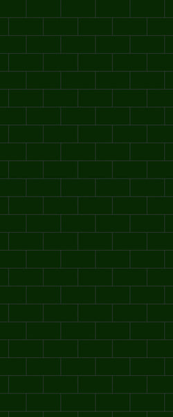Green Subway Tile Acrylic Shower Wall Panel 2440mm x 1220mm - CladdTech