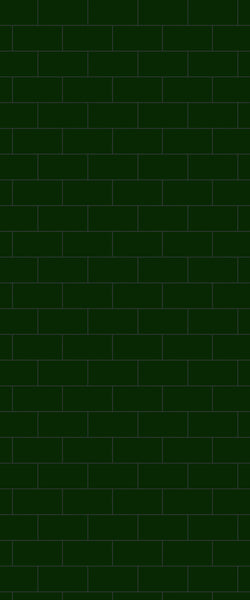 Green Subway Tile Acrylic Shower Wall Panel 2440mm x 1220mm - CladdTech