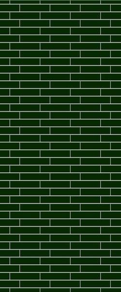 Green Brickslips Tile Acrylic Shower Wall Panel 2440mm x 1220mm (3mm Thick) - CladdTech