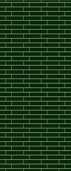 Green Brickslips Tile Acrylic Shower Wall Panel 2440mm x 1220mm (3mm Thick) - CladdTech