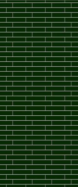 Green Brickslips Tile Acrylic Shower Wall Panel 2440mm x 1220mm (3mm Thick) - CladdTech