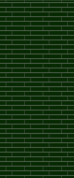 Green Brickslips Tile Acrylic Shower Wall Panel 2440mm x 1220mm (3mm Thick) - CladdTech