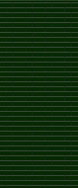Green Brickslips Tile Acrylic Shower Wall Panel 2440mm x 1220mm (3mm Thick) - CladdTech