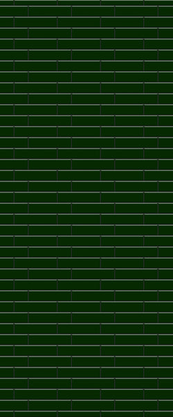 Green Brickslips Tile Acrylic Shower Wall Panel 2440mm x 1220mm (3mm Thick) - CladdTech