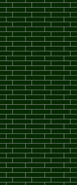 Green Brickslips Tile Acrylic Shower Wall Panel 2440mm x 1220mm (3mm Thick) - CladdTech