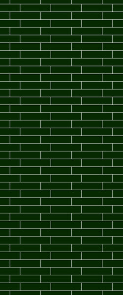 Green Brickslips Tile Acrylic Shower Wall Panel 2440mm x 1220mm (3mm Thick) - CladdTech